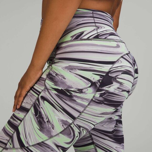 Lululemon Paint Glide Warp Multi Fast and Free High-Rise Tight 25" 2 - Picture 3 of 5